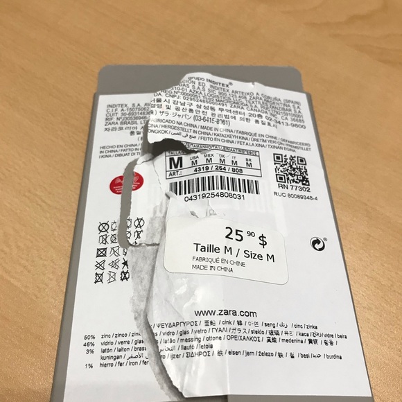 Zara accessories collection - silver gem earrings - Picture 2 of 4